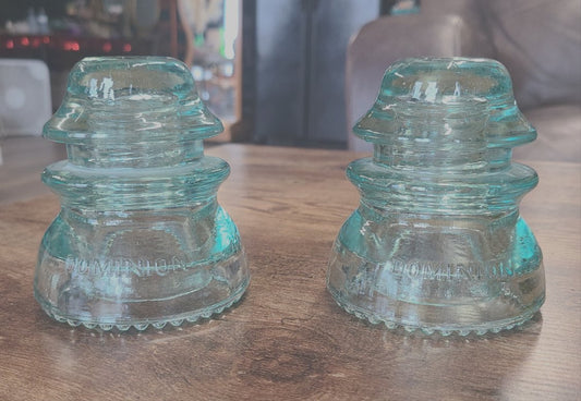 Vintage Dominion Glass Insulators - Classic & Kitsch