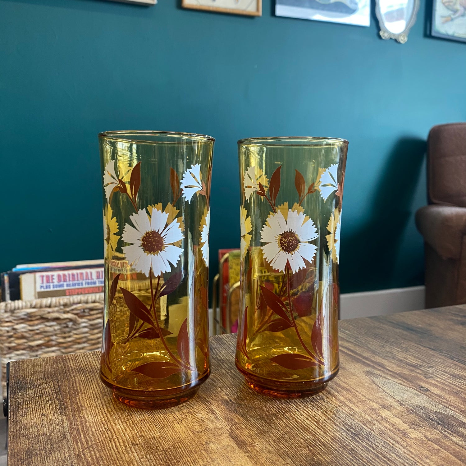 Flower Glasses - set of 2 - Classic & Kitsch
