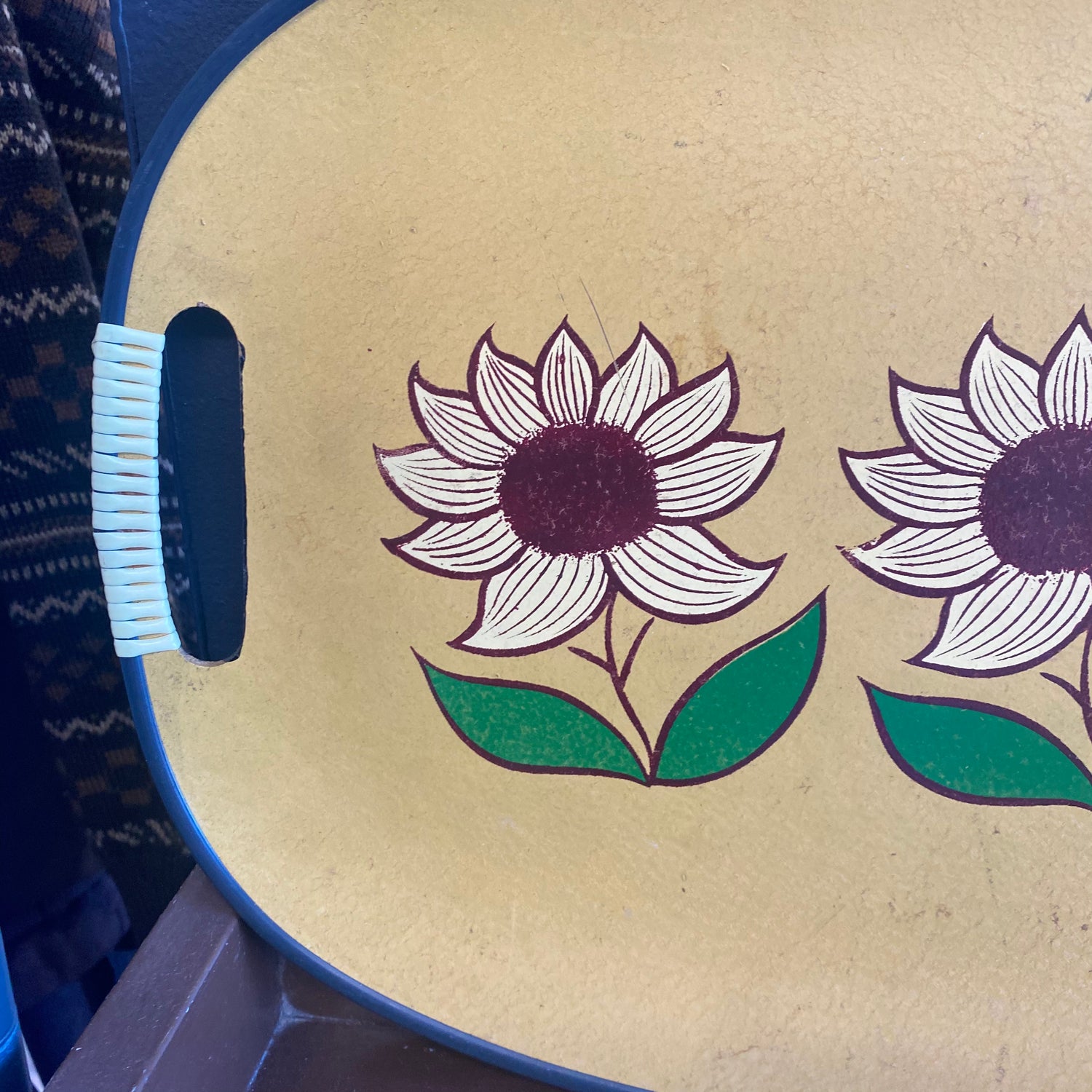 Vintage Tilso Japanese Sunflower Tray - Classic & Kitsch