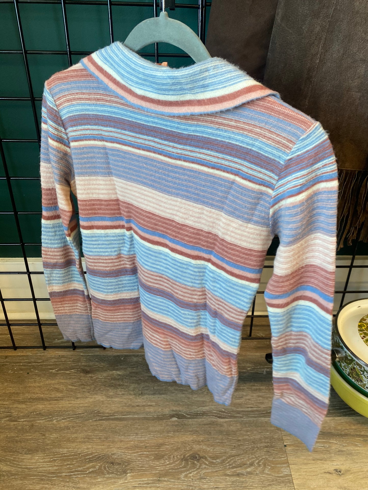 1970s Striped Pastel Shirt - Classic & Kitsch
