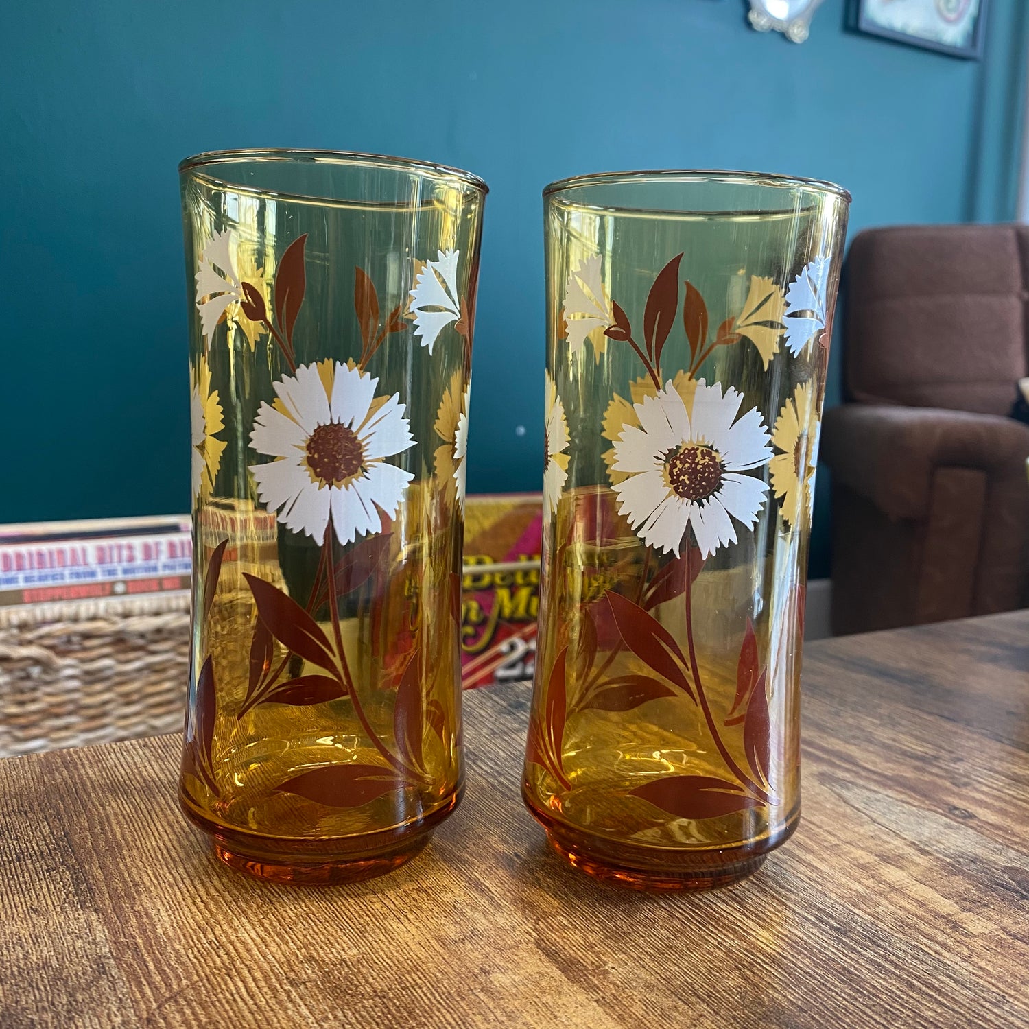 Flower Glasses - set of 2 - Classic & Kitsch